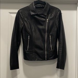 WORN ONCE! Leather Biker Jacket